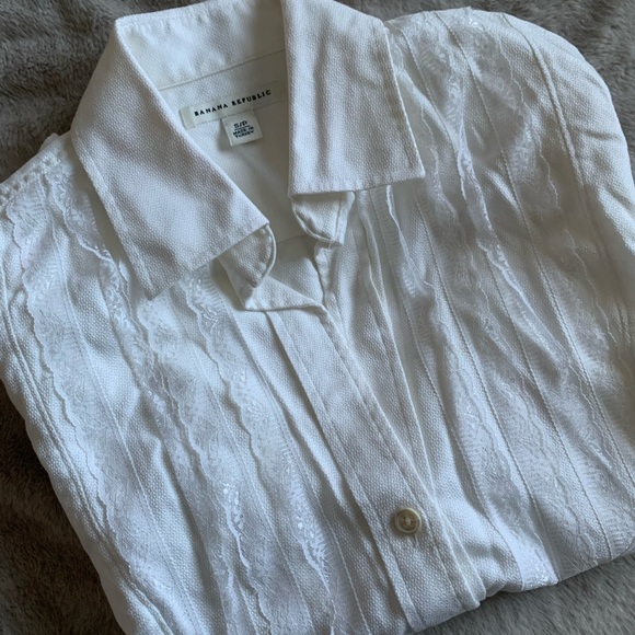 Vintage Banana Republic Gothic Ruffle Blouse 🌚 - Picture 3 of 3